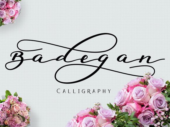 Badegan Calligraphy Font - Featured Image