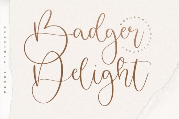 Badger Delight Font - Featured Image