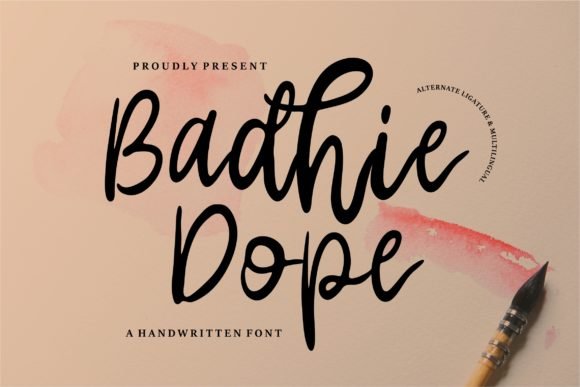 Badhie Dope Font - Featured Image
