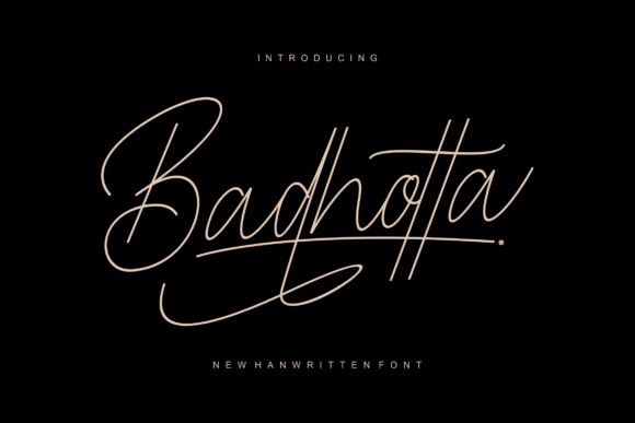 Badhotta Font - Featured Image