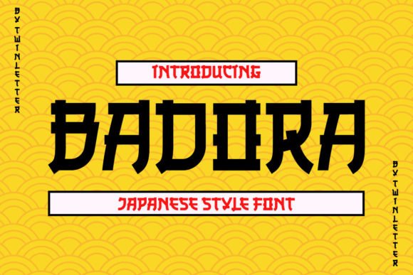 Badora Faux Japanese Font - Featured Image