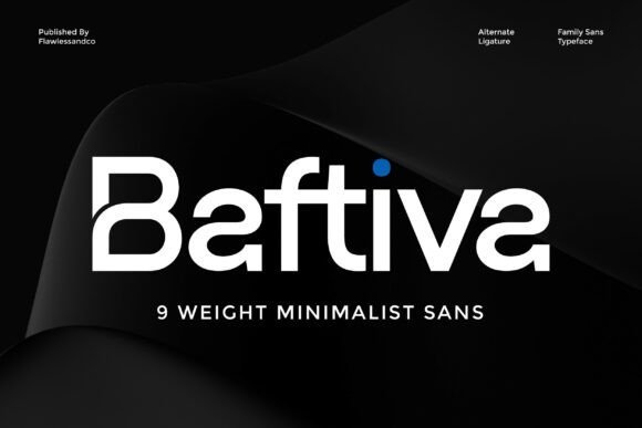 Baftiva Font - Featured Image