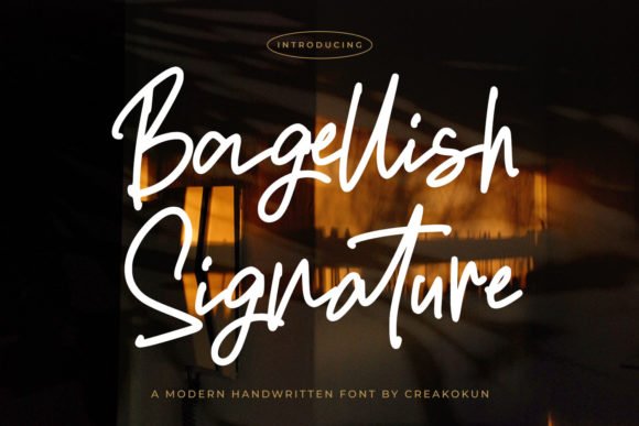 Bagellish Signature Font - Featured Image