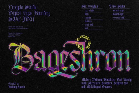 Bageshron Font - Featured Image