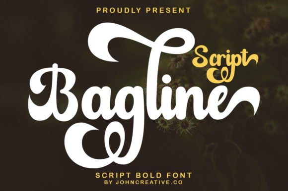 Bagline Script Font - Featured Image