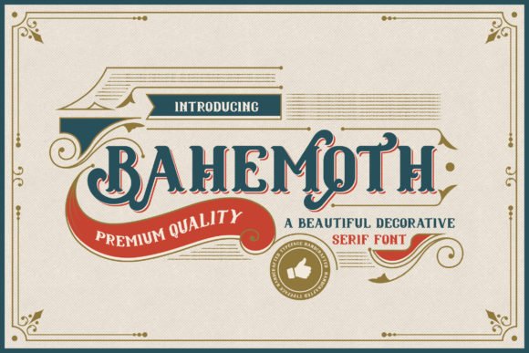 Bahemoth Font - Featured Image