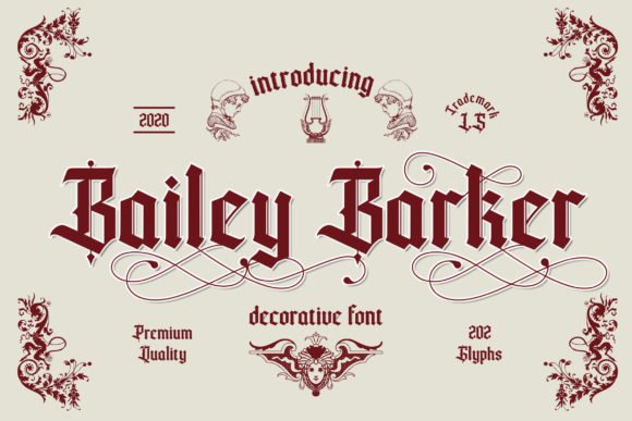 Bailey Barker Font - Featured Image