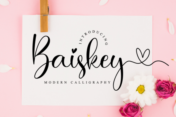 Baiskey Font - Featured Image