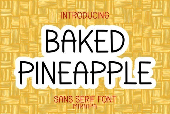 Baked Pineapple Font - Featured Image