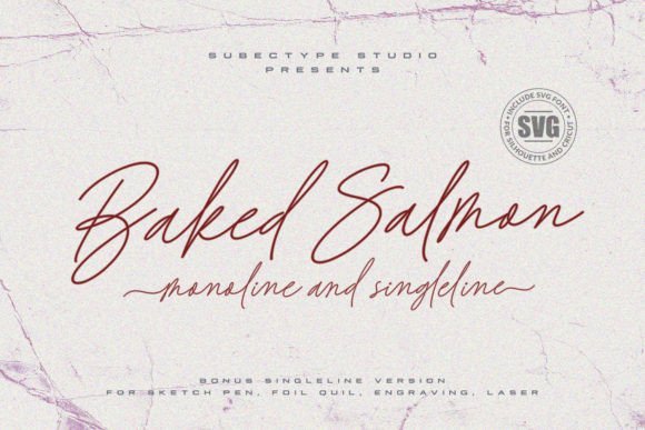 Baked Salmon Font - Featured Image