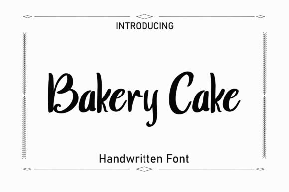 Bakery Cake Font - Featured Image