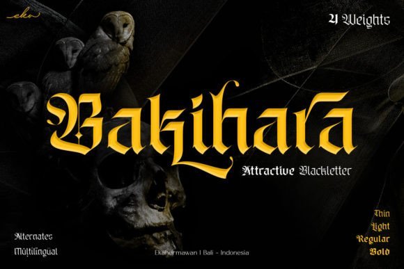 Bakihara Font - Featured Image