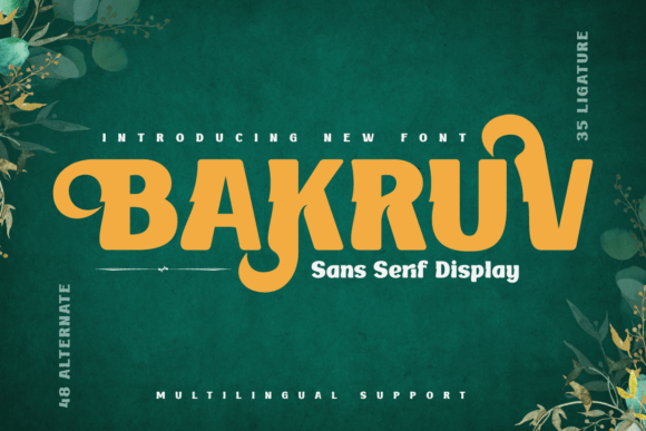 Bakruv Font - Featured Image