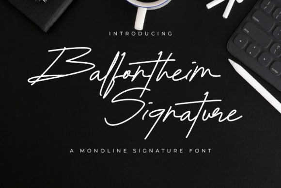 Balfontheim Signature Font - Featured Image