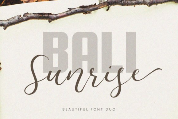 Bali Sunrise Font - Featured Image