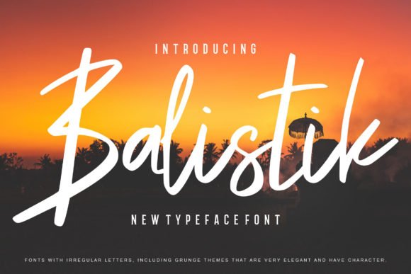 Balistik Font - Featured Image