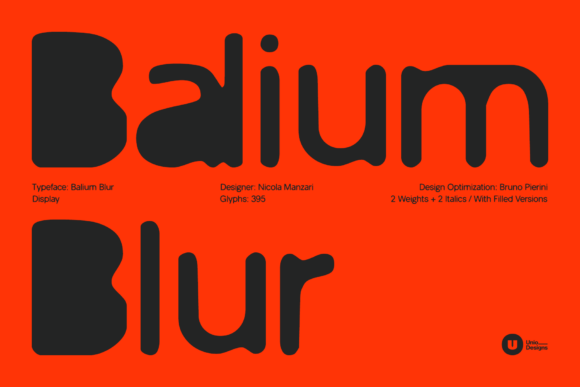 Balium Blur Font - Featured Image