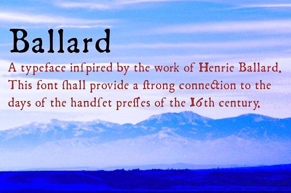 Ballard Font - Featured Image
