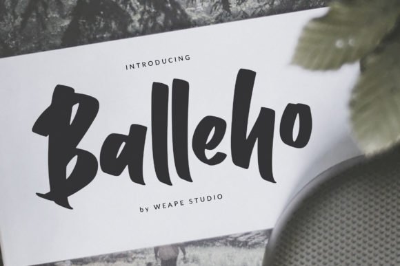 Balleho Font - Featured Image