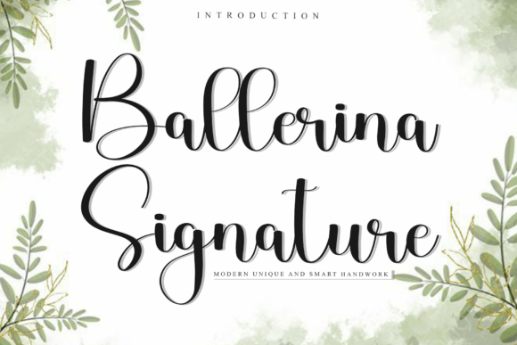 Ballerina Signature Font - Featured Image