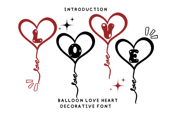 Balloon Love Heart Font - Featured Image