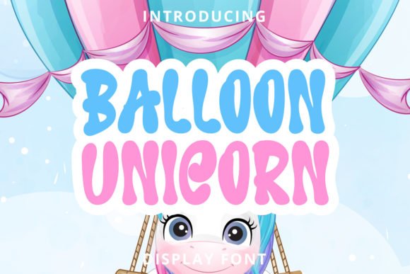 Balloon Unicorn Font - Featured Image