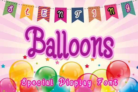 Balloons Font - Featured Image