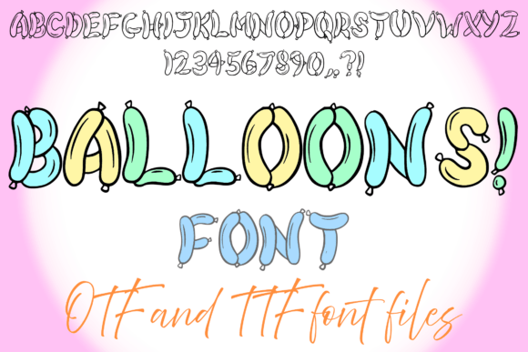 Balloons Font - Featured Image