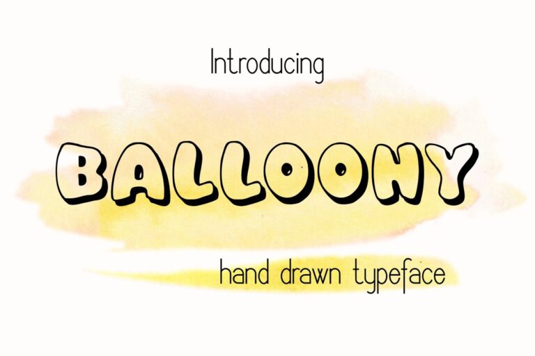 Balloony Font - Featured Image