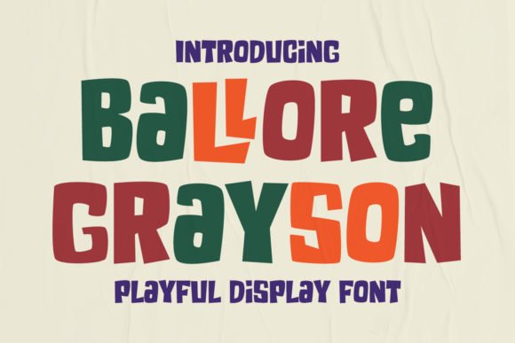 Ballore Grayson Font - Featured Image