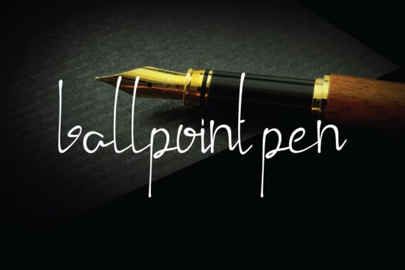 Ballpoint Pen Font - Featured Image