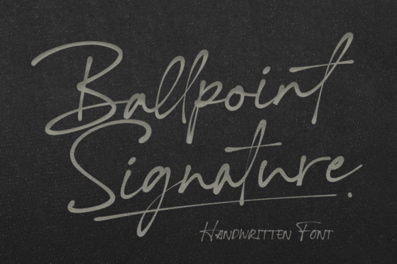 Ballpoint Signature Font - Featured Image