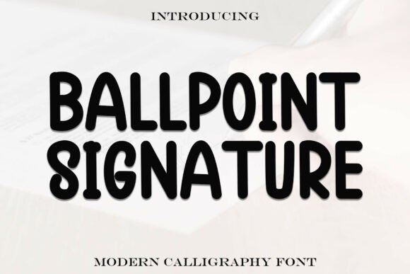 Ballpoint Signature Font - Featured Image