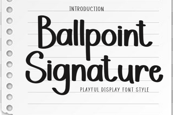 Ballpoint Signature Font - Featured Image