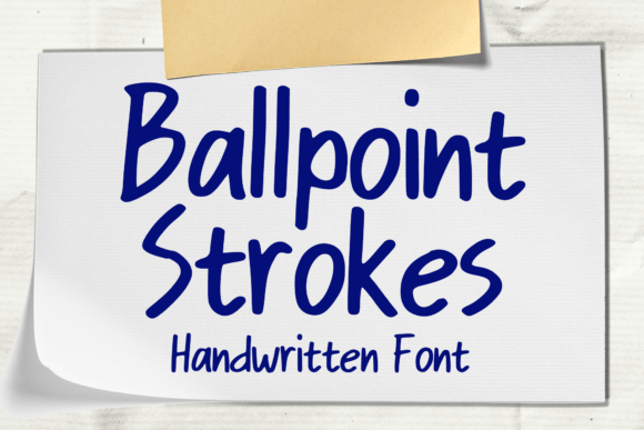 Ballpoint Strokes Font - Featured Image