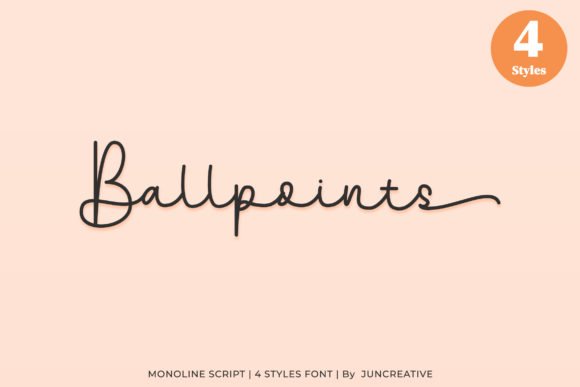 Ballpoints Font - Featured Image