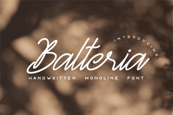 Balteria Sulbarline Font - Featured Image