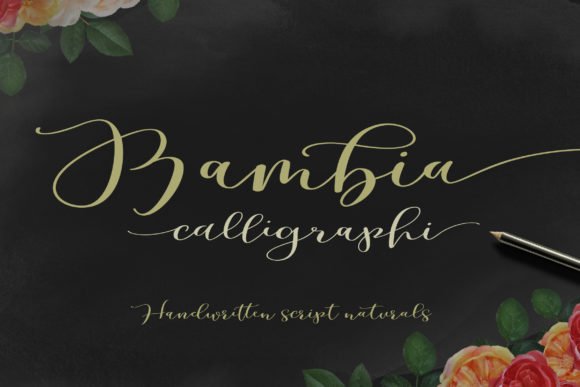 Bambia Calligraphi Font - Featured Image