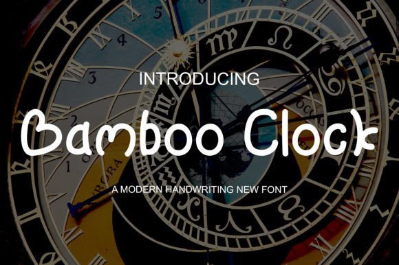 Bamboo Clock Font - Featured Image