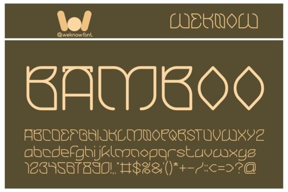 Bamboo Font - Featured Image