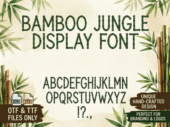 Bamboo Jungle Font - Featured Image