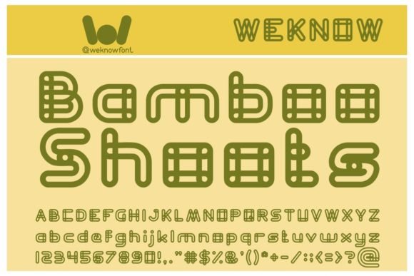 Bamboo Shoots Font - Featured Image
