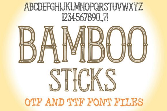 Bamboo Sticks Font - Featured Image