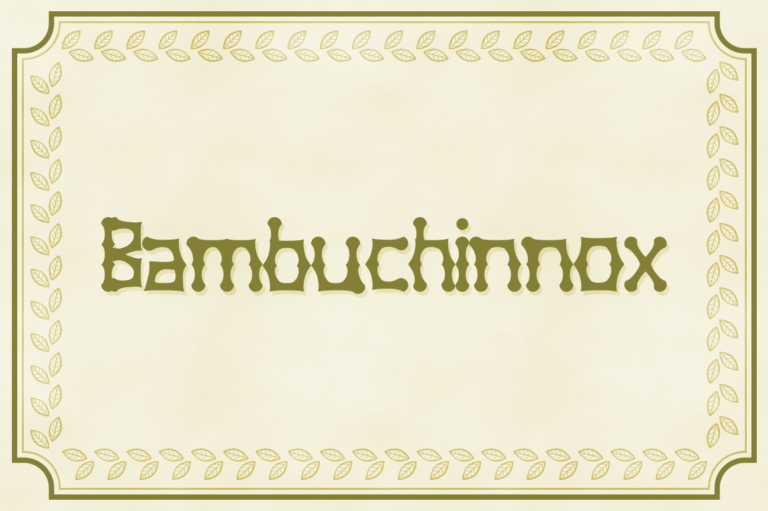 Bambuchinnox Font - Featured Image
