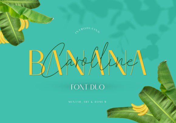 Banana Carolline Duo Font - Featured Image