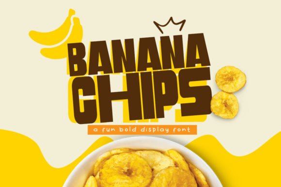 Banana Chips Font - Featured Image