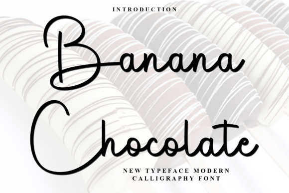 Banana Chocolate Font - Featured Image