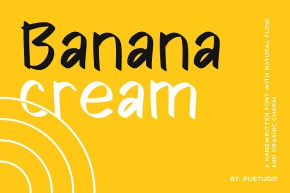 Banana Cream Font - Featured Image