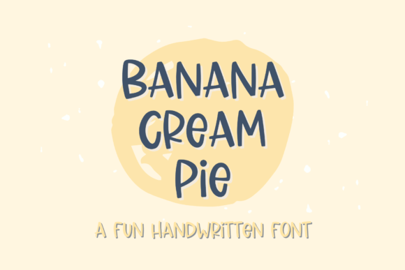 Banana Cream Pie Font - Featured Image