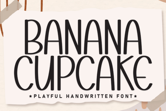 Banana Cupcake Font - Featured Image
